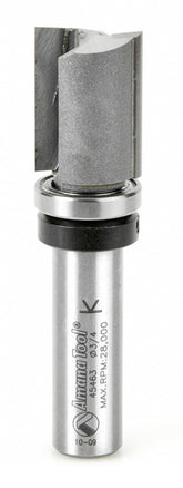 Amana Tool 45463 Carbide Tipped Flush Trim Plunge Template 3/4 D x 1 Inch CH x 1/2 SHK w/ Upper Ball Bearing Router Bit